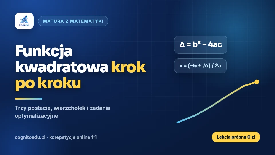 Funkcja kwadratowa na maturze — kompletny przewodnik