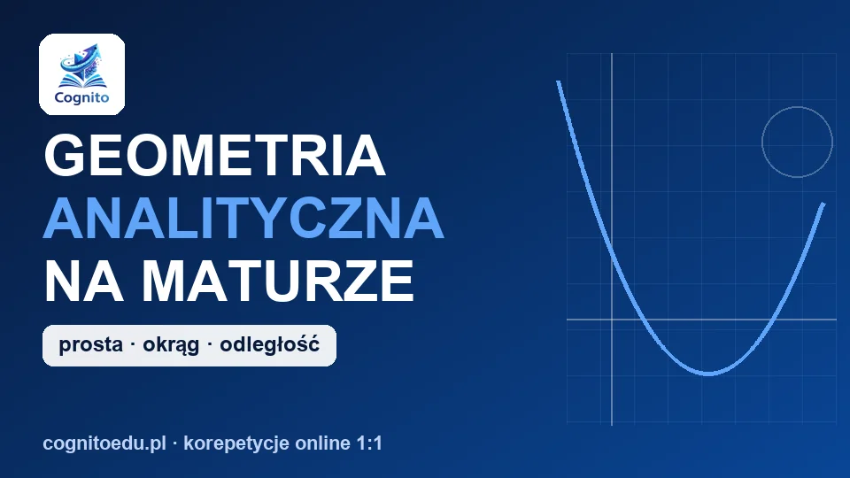 Geometria analityczna na maturze: prosta, okrąg i odległość punktu od prostej