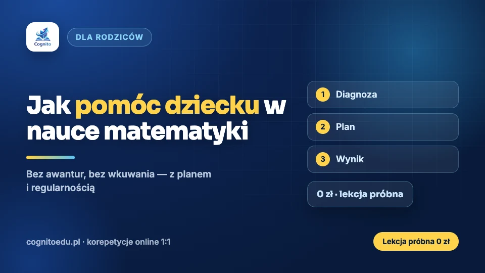 Jak pomóc dziecku w nauce matematyki i budować pewność siebie?