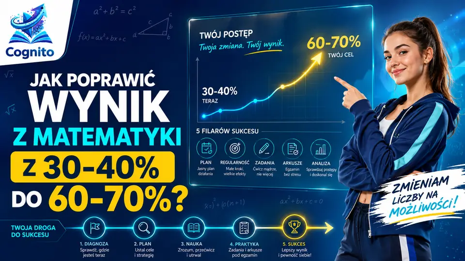Jak poprawić wynik z matematyki z 30–40% do 60–70%