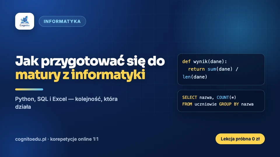 Jak skutecznie przygotować się do matury z informatyki?